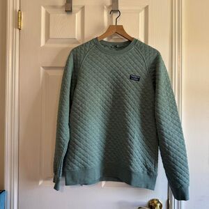 Men’s L.L.Bean Quilted Crewneck Sweatshirt Size Small Regular